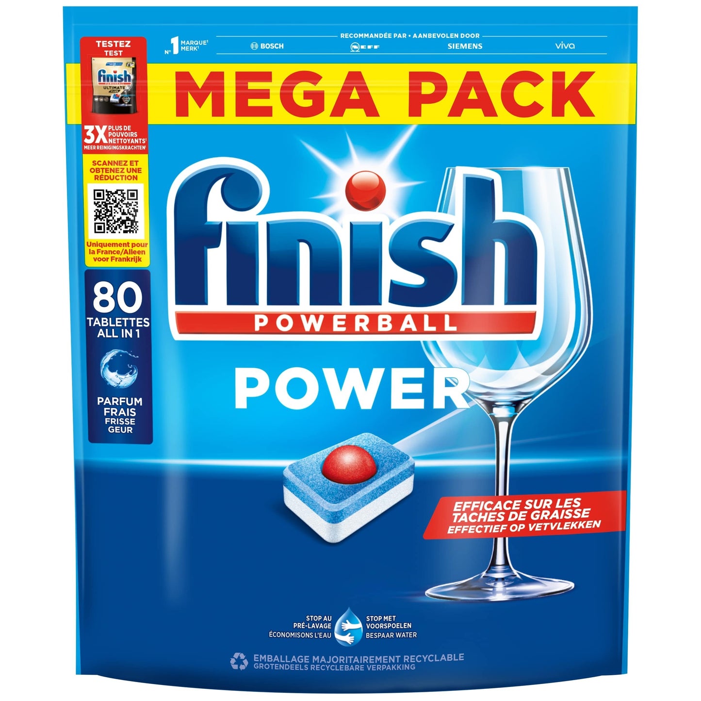 Finish - Spülmaschinentabs AIO Power Regular 80 Stk