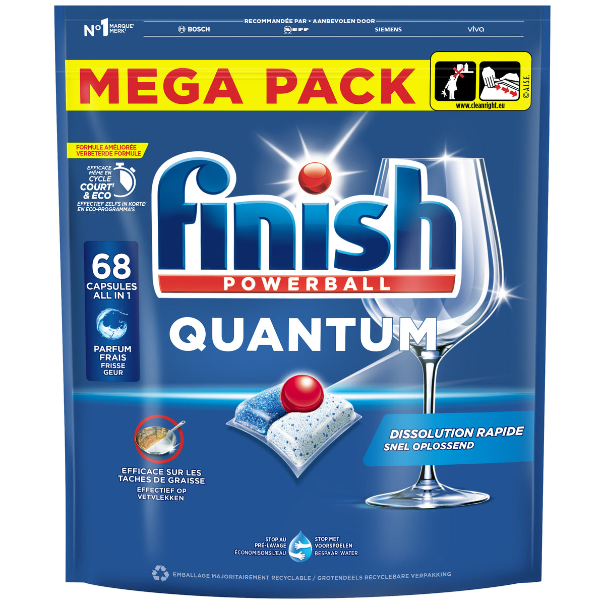 Finish - Spülmaschinentabs Quantum Regular 68