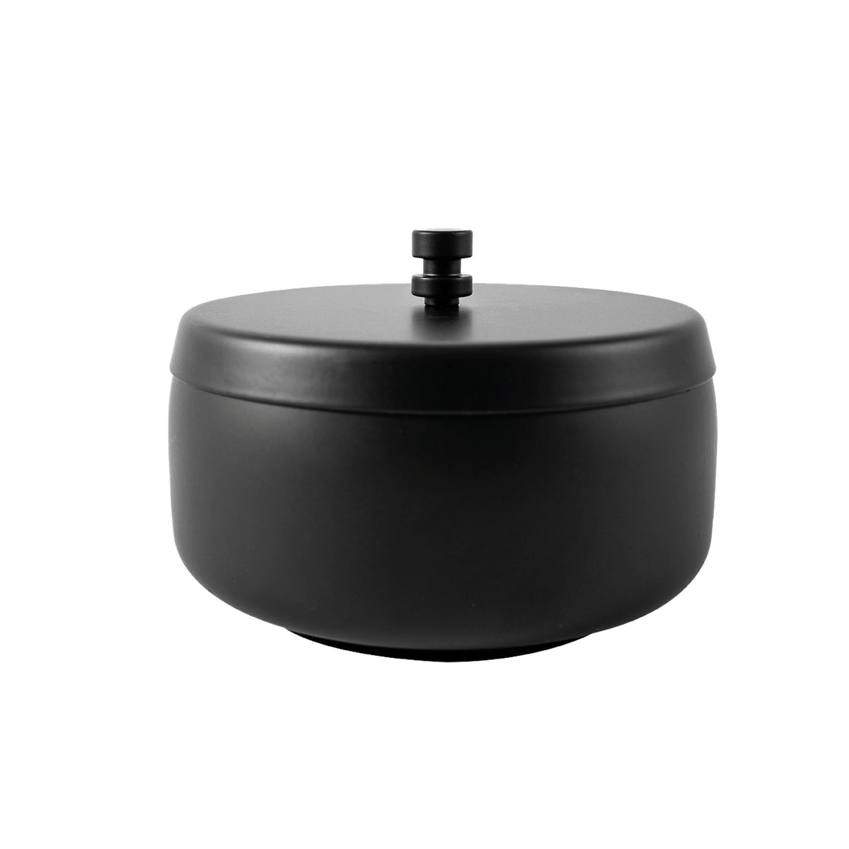 BRASQ - Tischaschenbecher Modell 1 Liter mit schwarzem Deckel