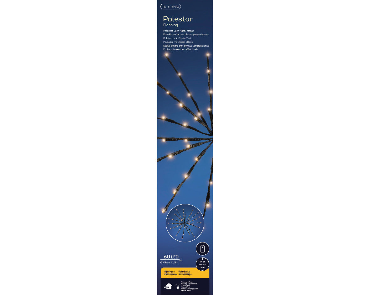 Lumineo - Weihnachtsbeleuchtung LED Nordstern 46cm