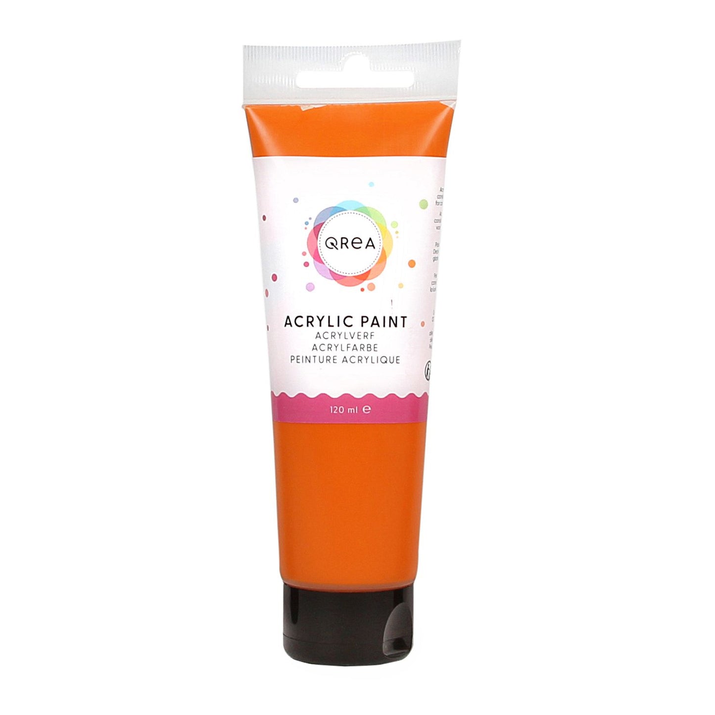 Qrea - Acrylfarbe 120 ml Orange | 6 Stück