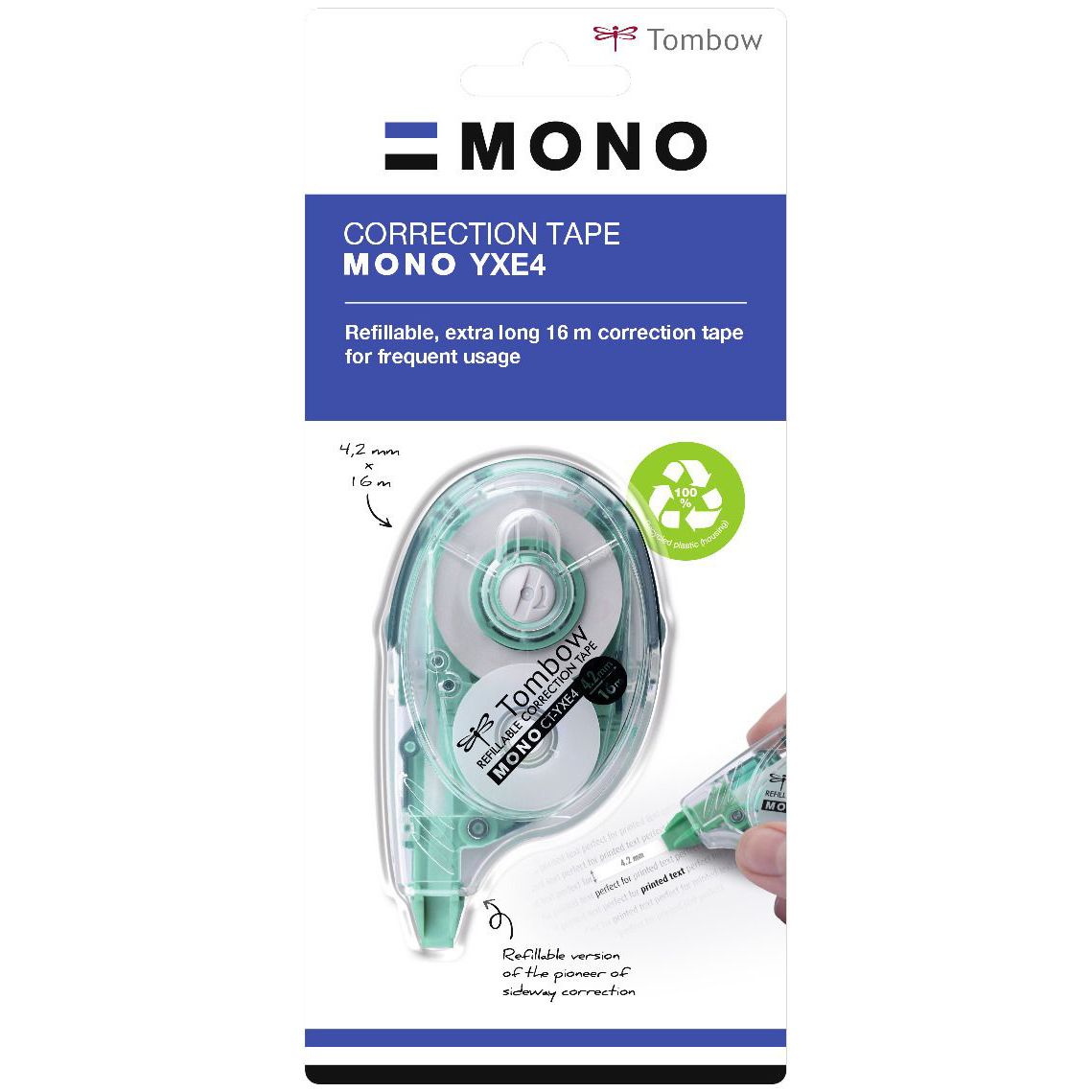 Tombow - Korrektur Mono nachfüllbar 4,2mmx16m | 6 Stück