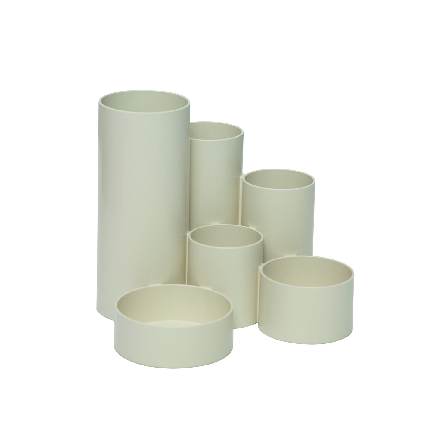 MAUL - Stifteetui Tubo 6 Fächer 150x125mm weiß | 12 Stück