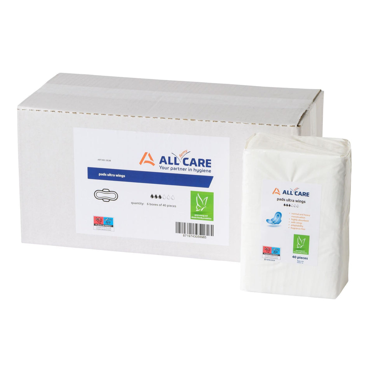 MediQo-line - Damenbinden Ultra Wings (6 x 40 Stück)