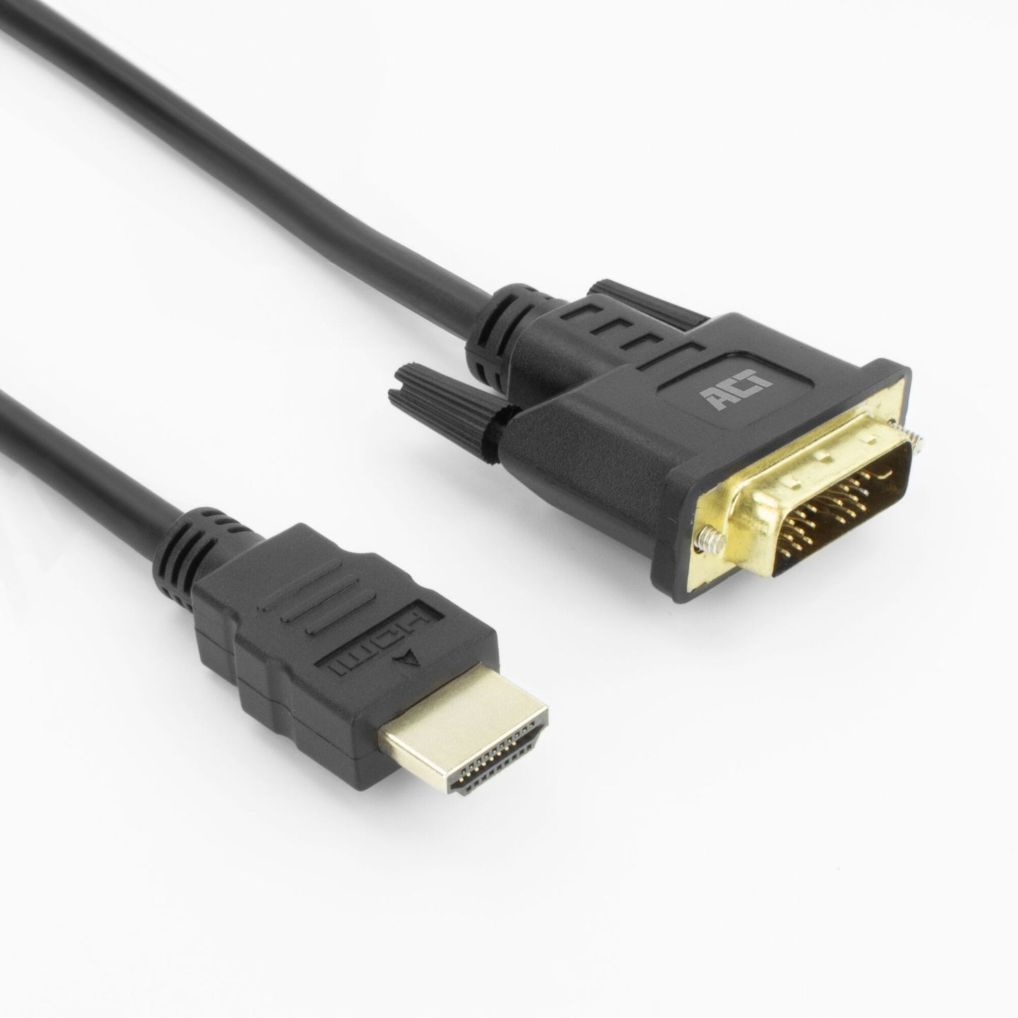 ACT - Kabel HDMI DVI 18+1 Pin m/m schwarz 2 Meter