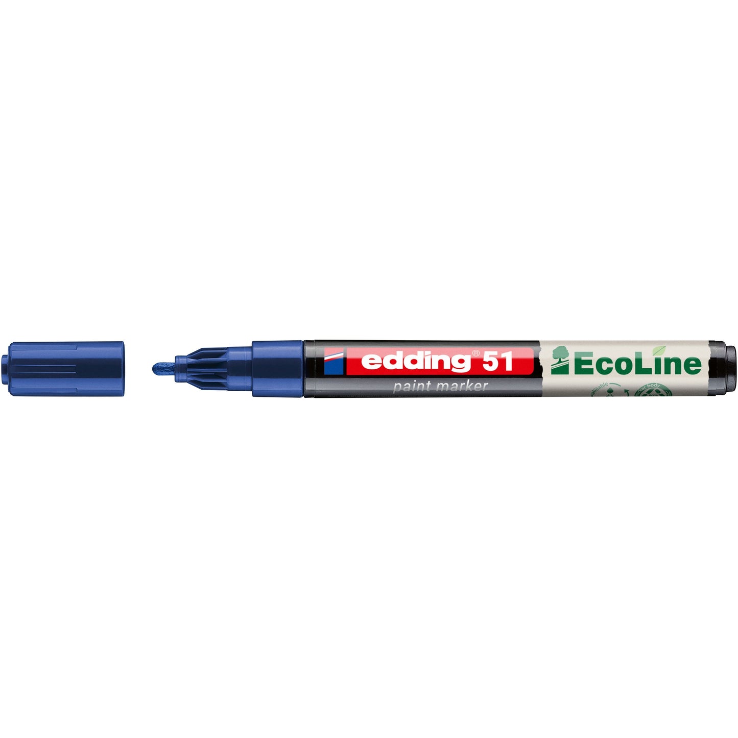 Edding - Paintmarker 51 Eco auf Wasserbasis 1-2mm blau | 10 Stück