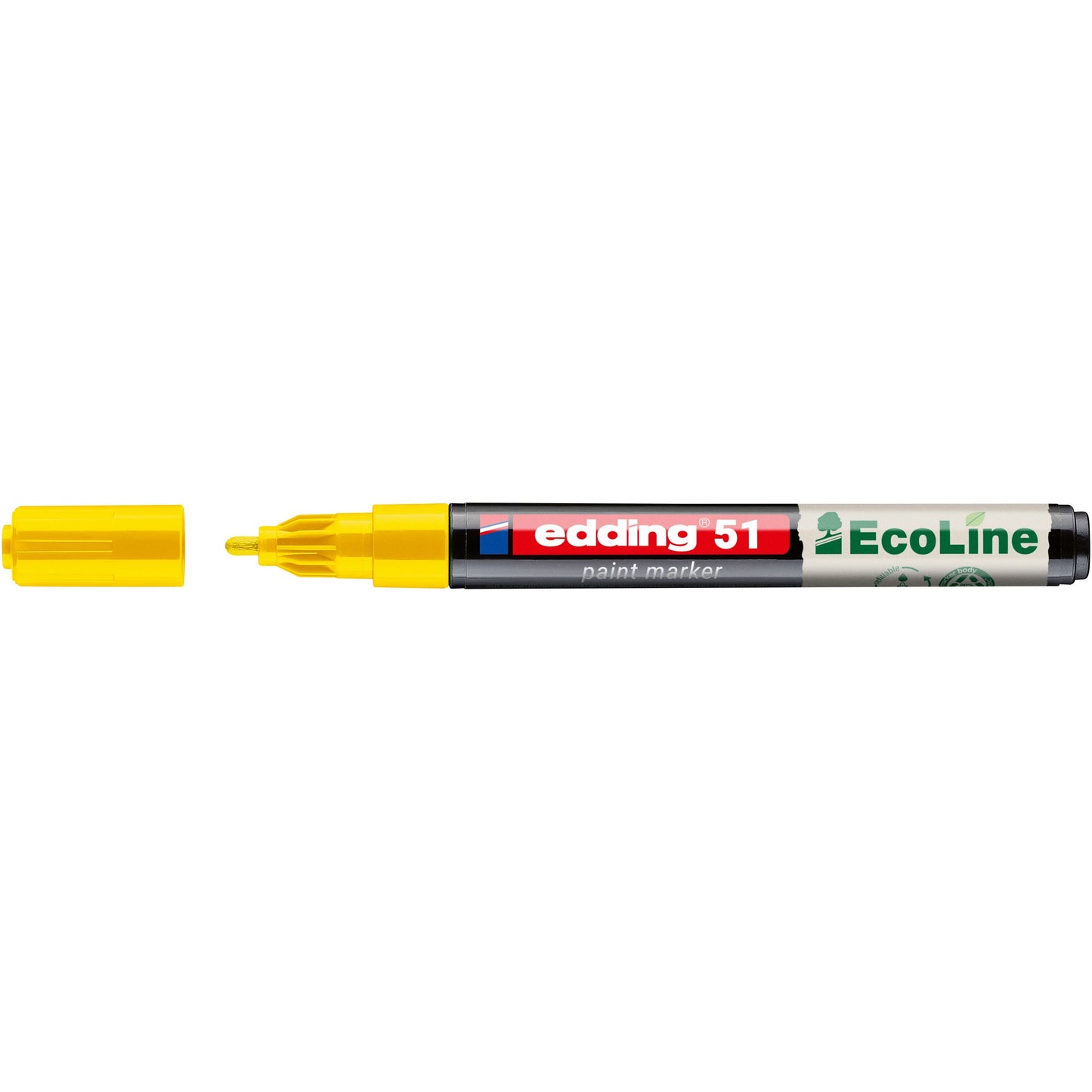 Edding - Paintmarker 51 Eco auf Wasserbasis 1-2mm gelb | 10 Stück