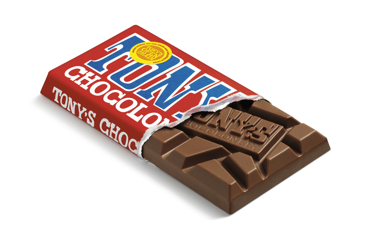 Tony's Chocolonely - Chocolade tony chocolonely melk 90 gram | 21 stuks