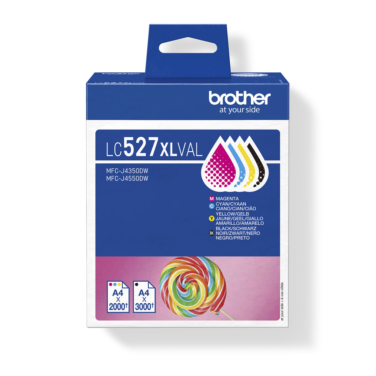 Brother - Inktcartridge lc-527xl zwart + 3 kleuren | 5 stuks