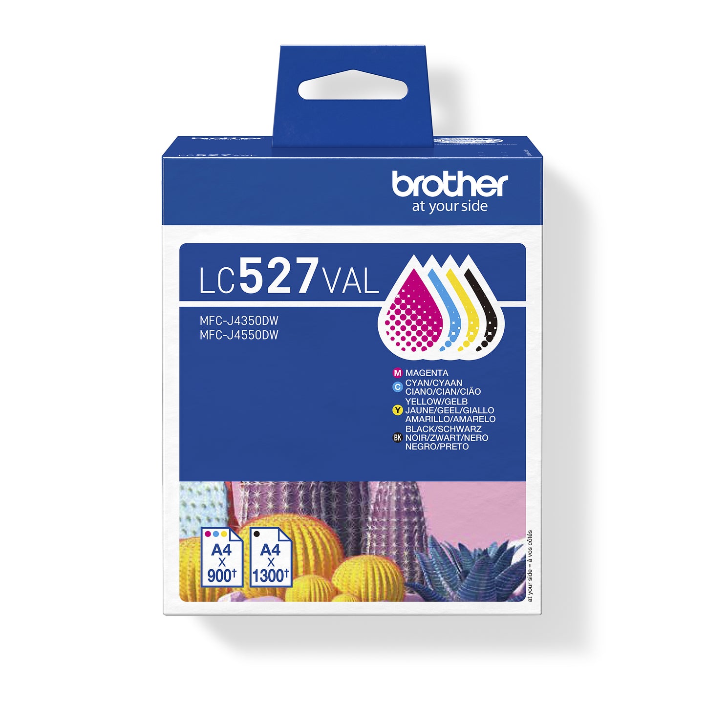 Brother - Inktcartridge lc-527 zwart + 3 kleuren | 5 stuks