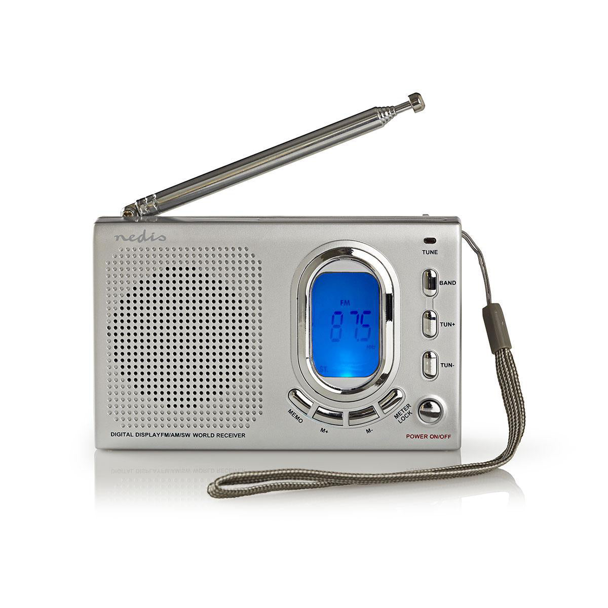 Nedis - Wereldradio met wekker rdwr1000gy