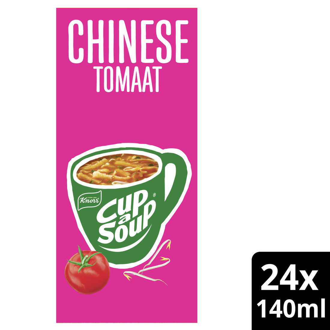 Knorr - Tasse eine Suppe chinesische Tomate 140ml | 4 Stück