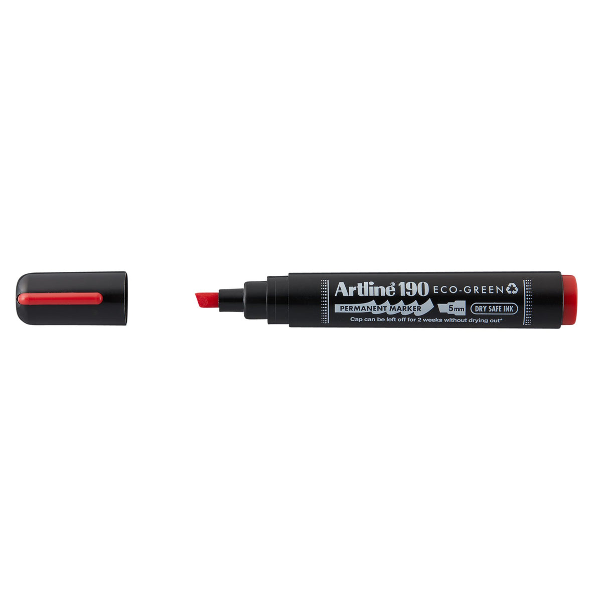 Artline - Permanentmarker 190 Eco diagonal 2-5mm rot