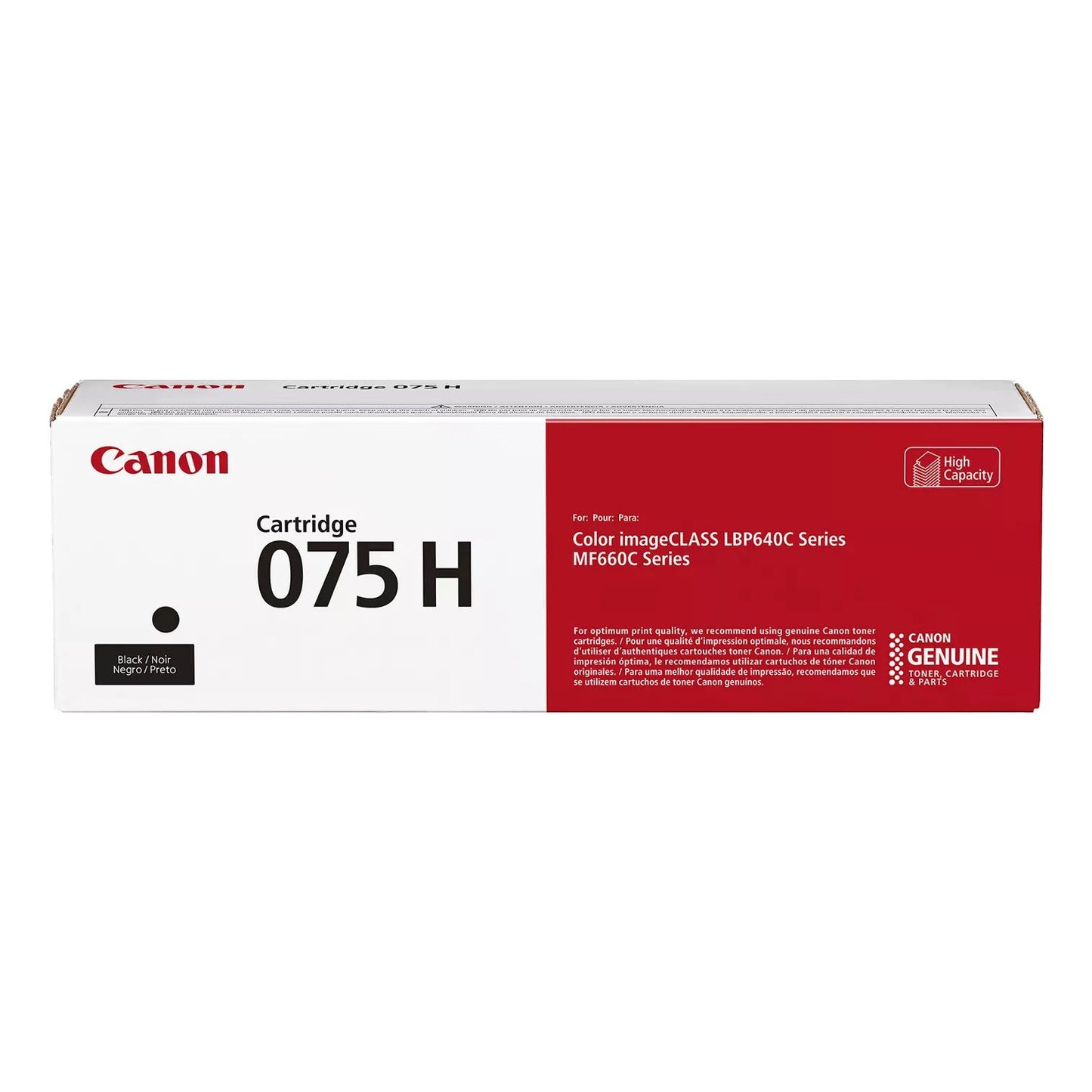 Canon - 075 H tonercartridge 1 stuk(s) Origineel Zwart