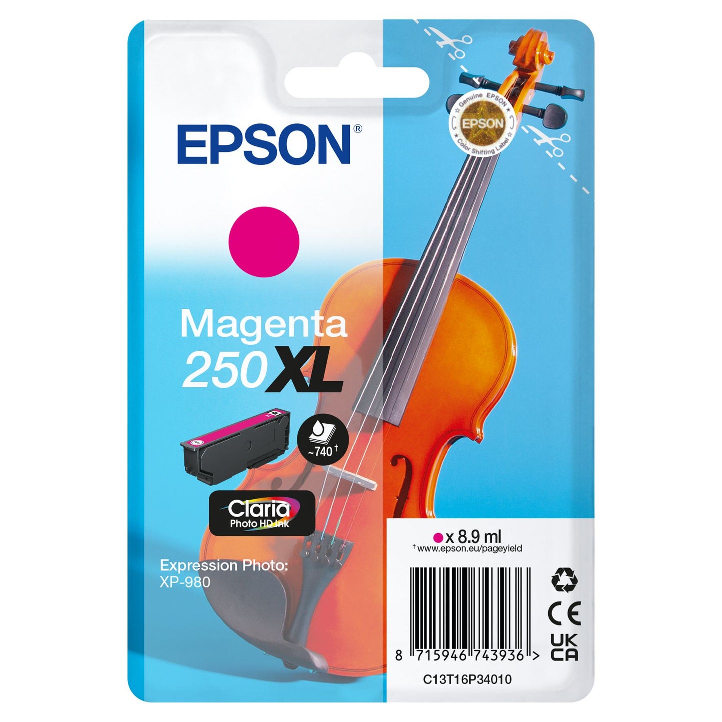 Epson - Inktcartridge 250xl t16p34 rood | 10 stuks