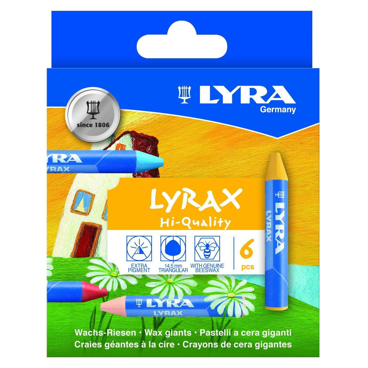 LYRA - Waskrijt x wax giants 6 kleuren