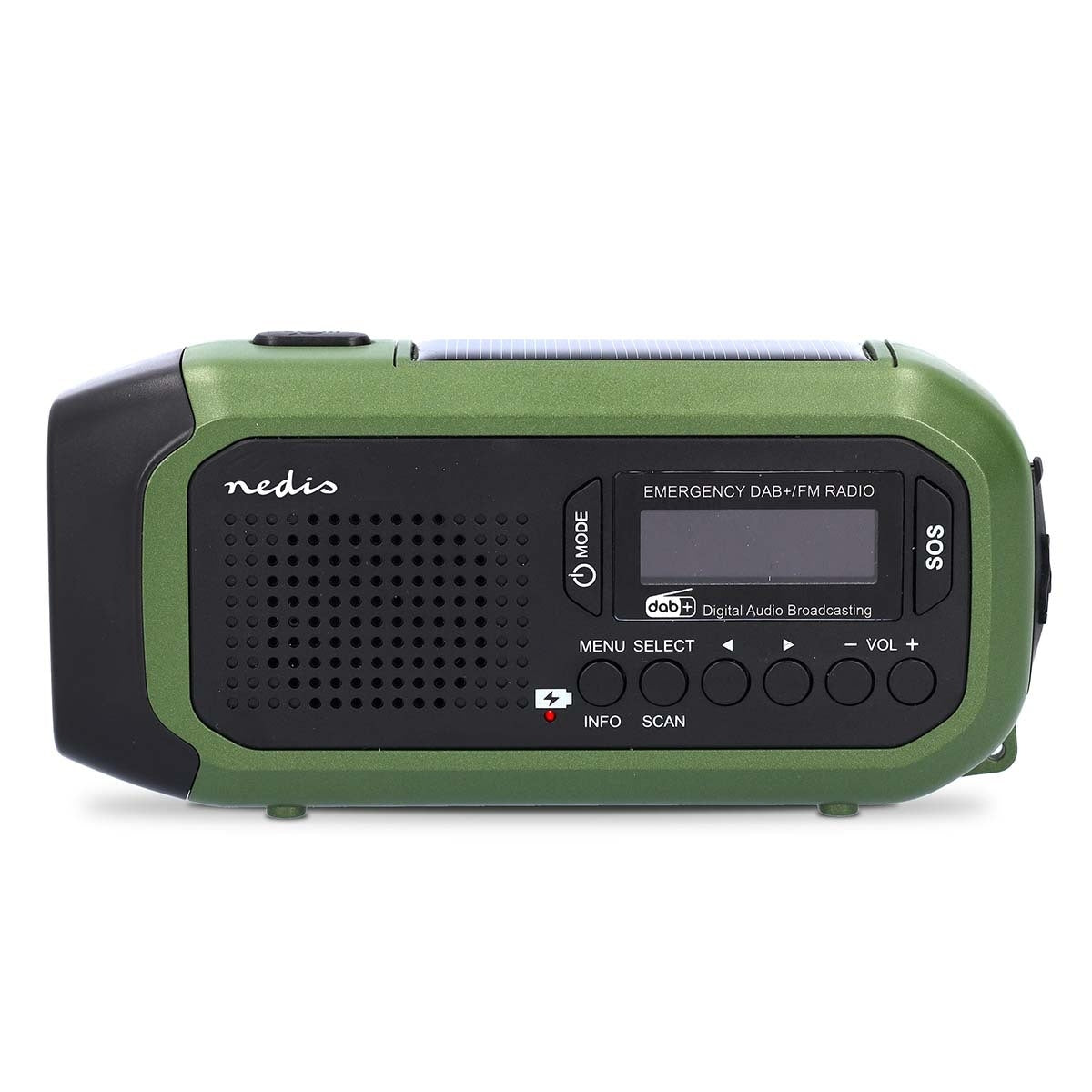 Nedis - Noodradio dab+ fm zonnepaneel