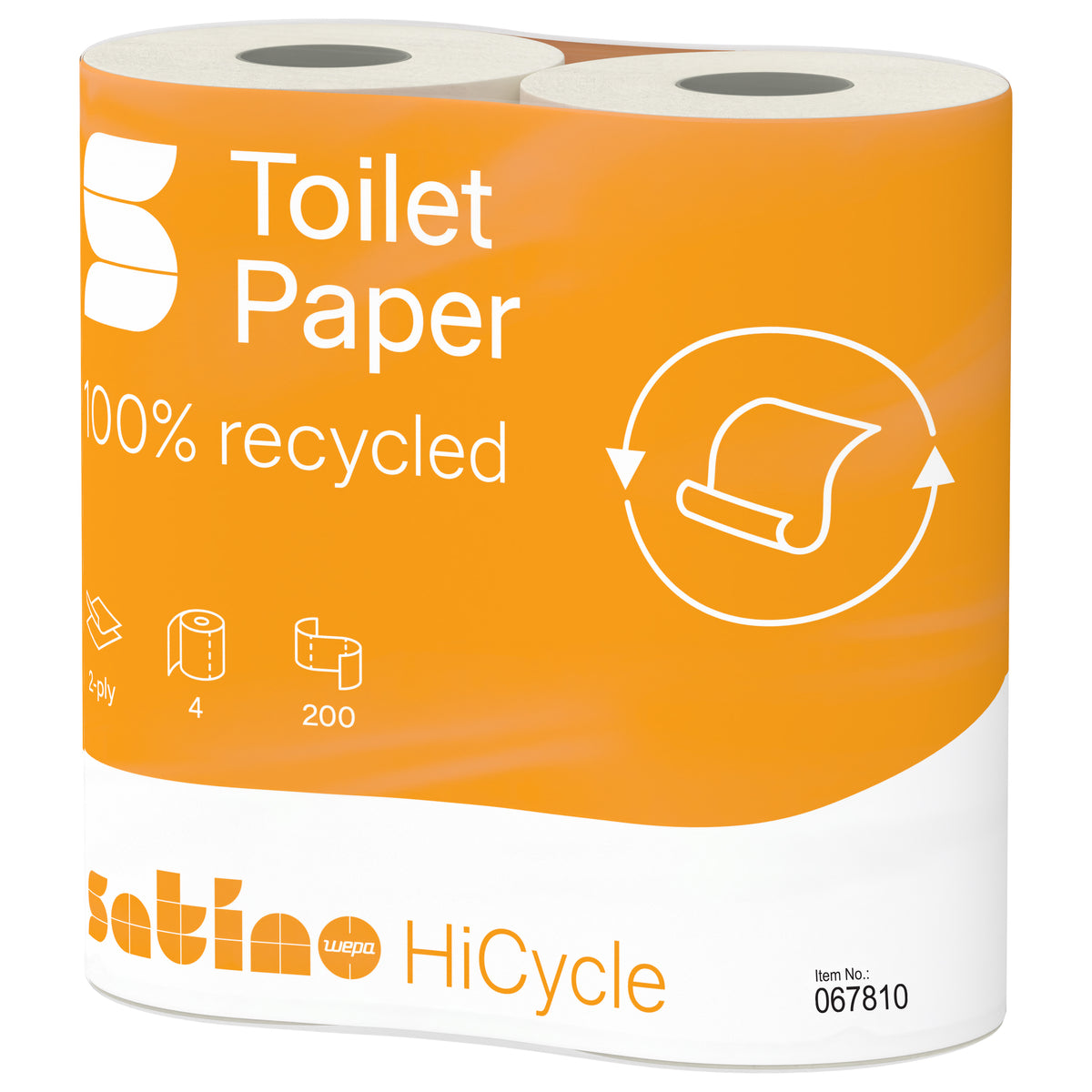 Satino - Toiletpapier mt1 hicycle 2laags 067810 | 12 stuks
