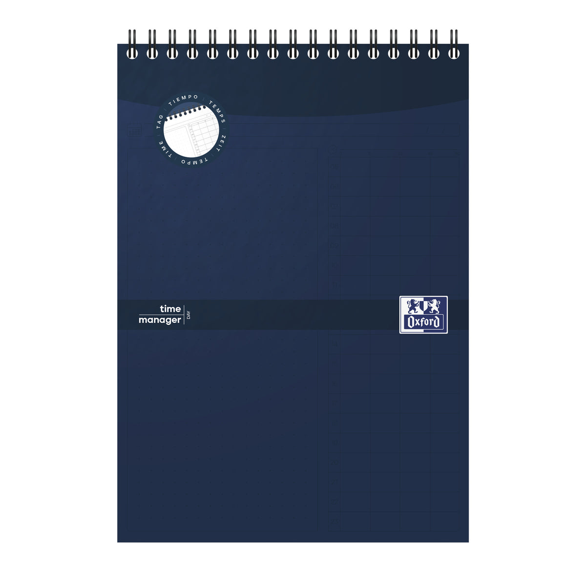 Oxford - Task manager dagplanner a5 70 vel blauw