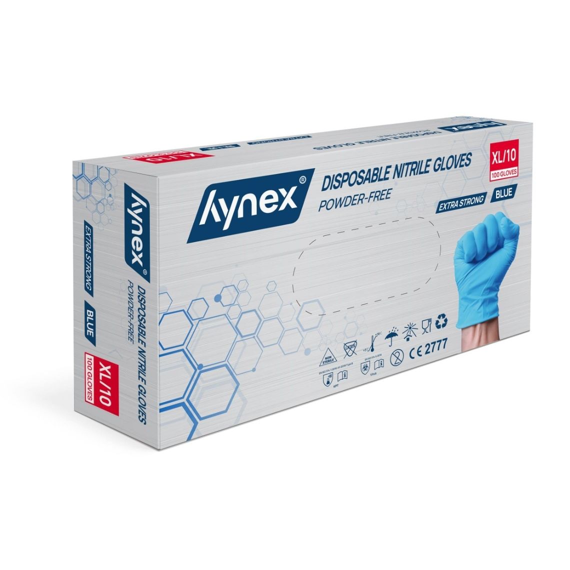 Hynex - Handschoen nitril xl blauw 5gr 100 stuks