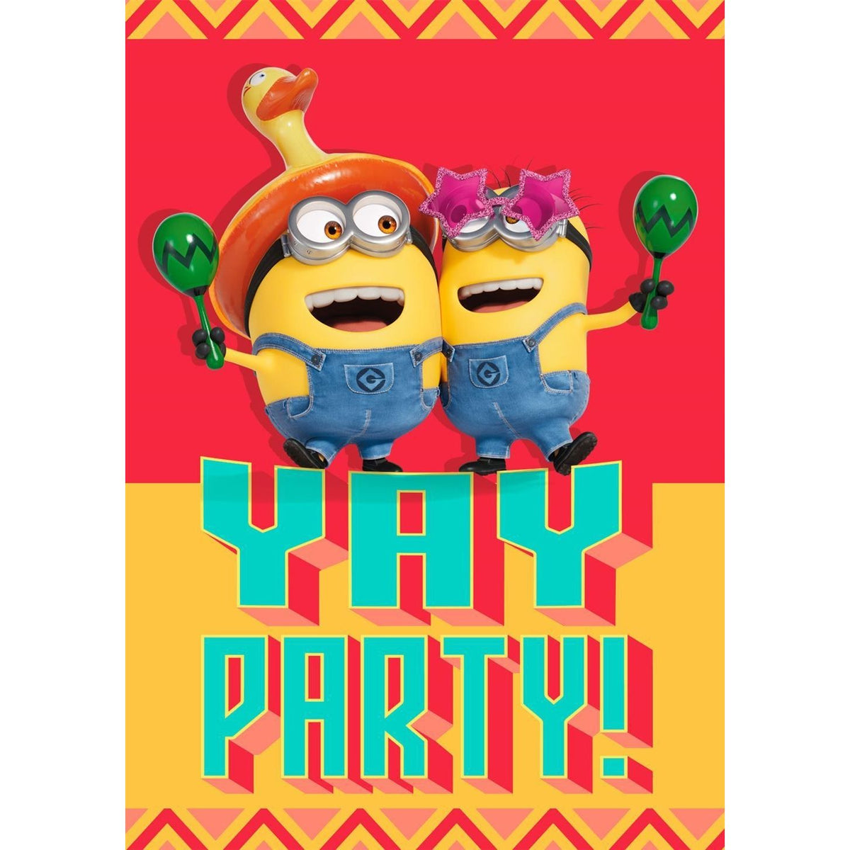 Hallmark - Wenskaart uitnodiging minions 6 stuks