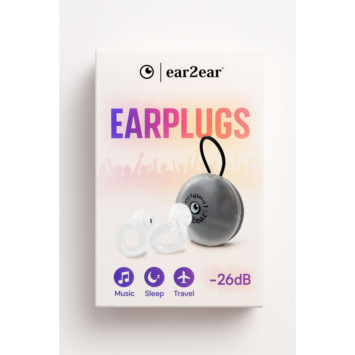 Ear2ear - Earplug 26db transparant