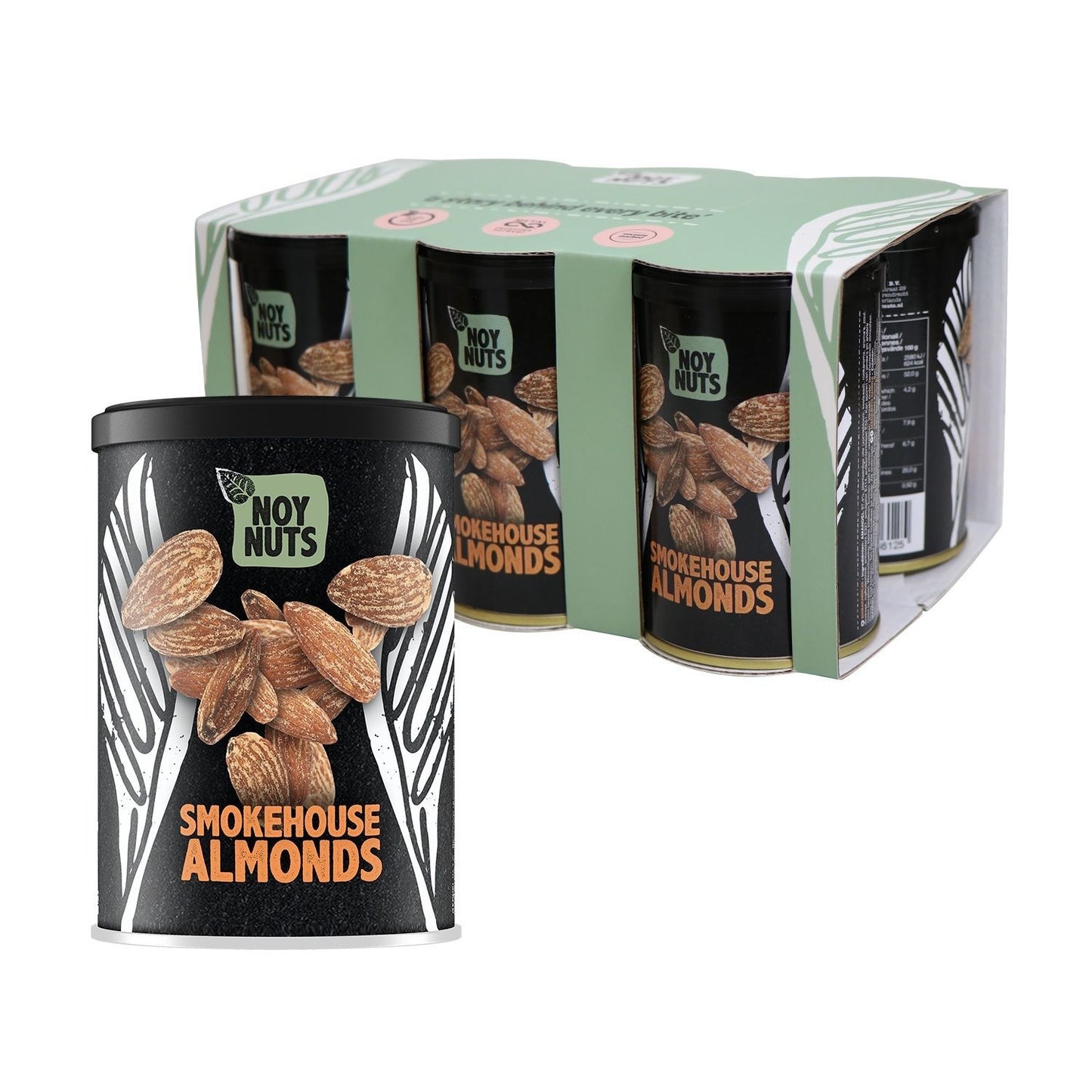 NoyNuts - Amandelen smokehouse blik 150g | 6 stuks