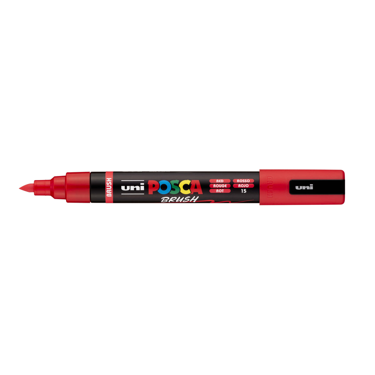 Posca - Paintmarker uni pc-5br brushpunt m rood | 6 stuks