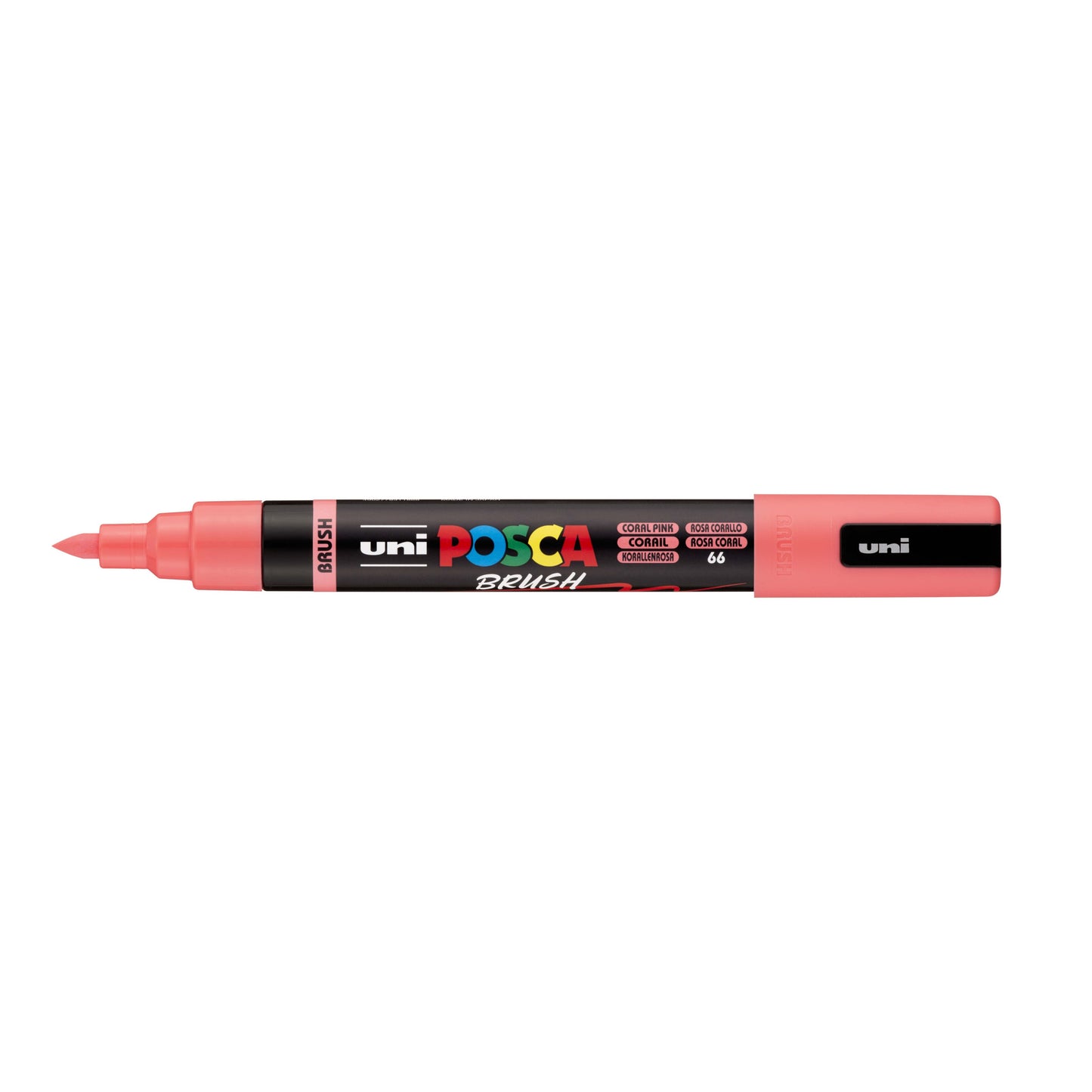 Posca - Paintmarker uni pc-5br brushpunt m koraal | 6 stuks
