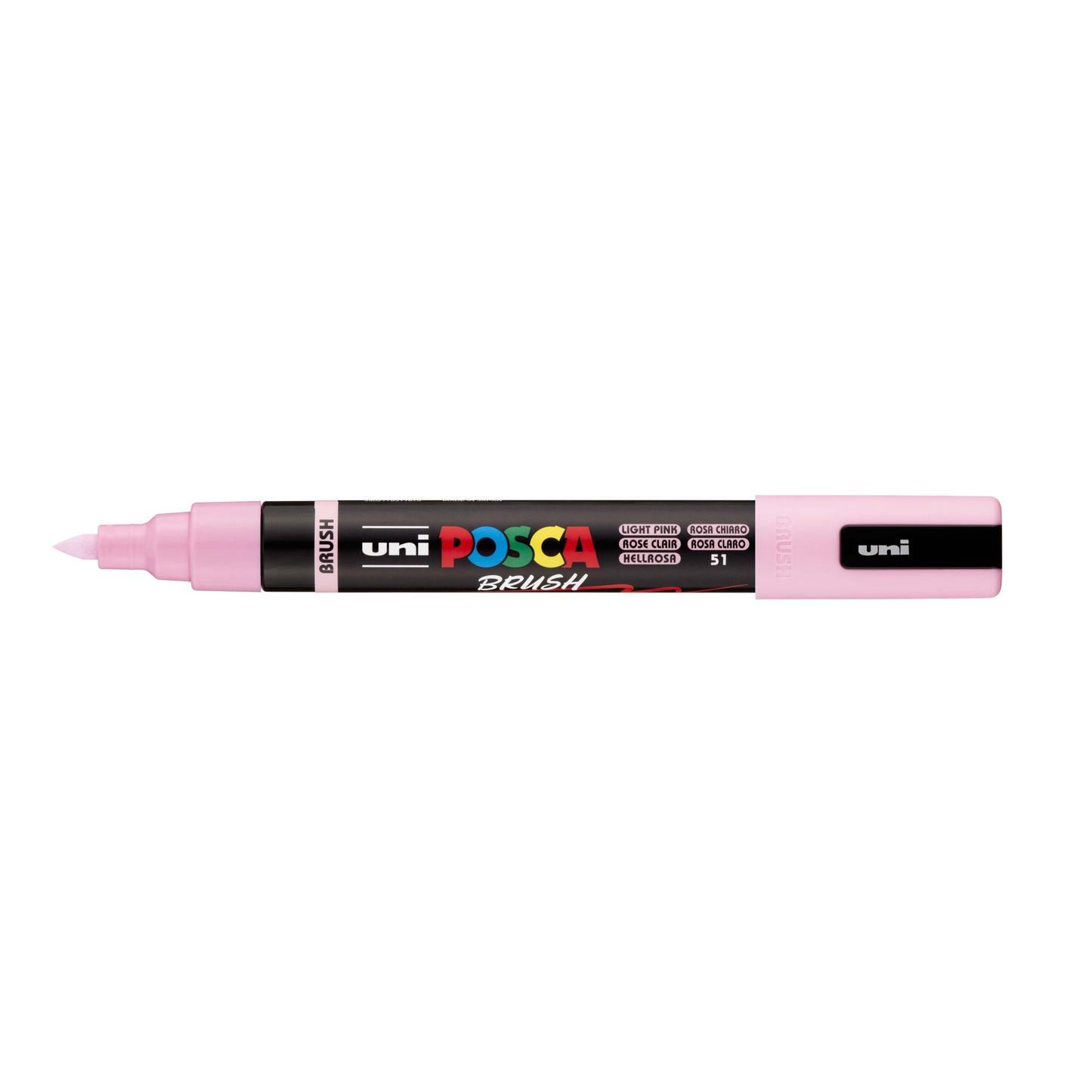 Posca - Paintmarker uni pc-5br brushpunt m lichtroze | 6 stuks