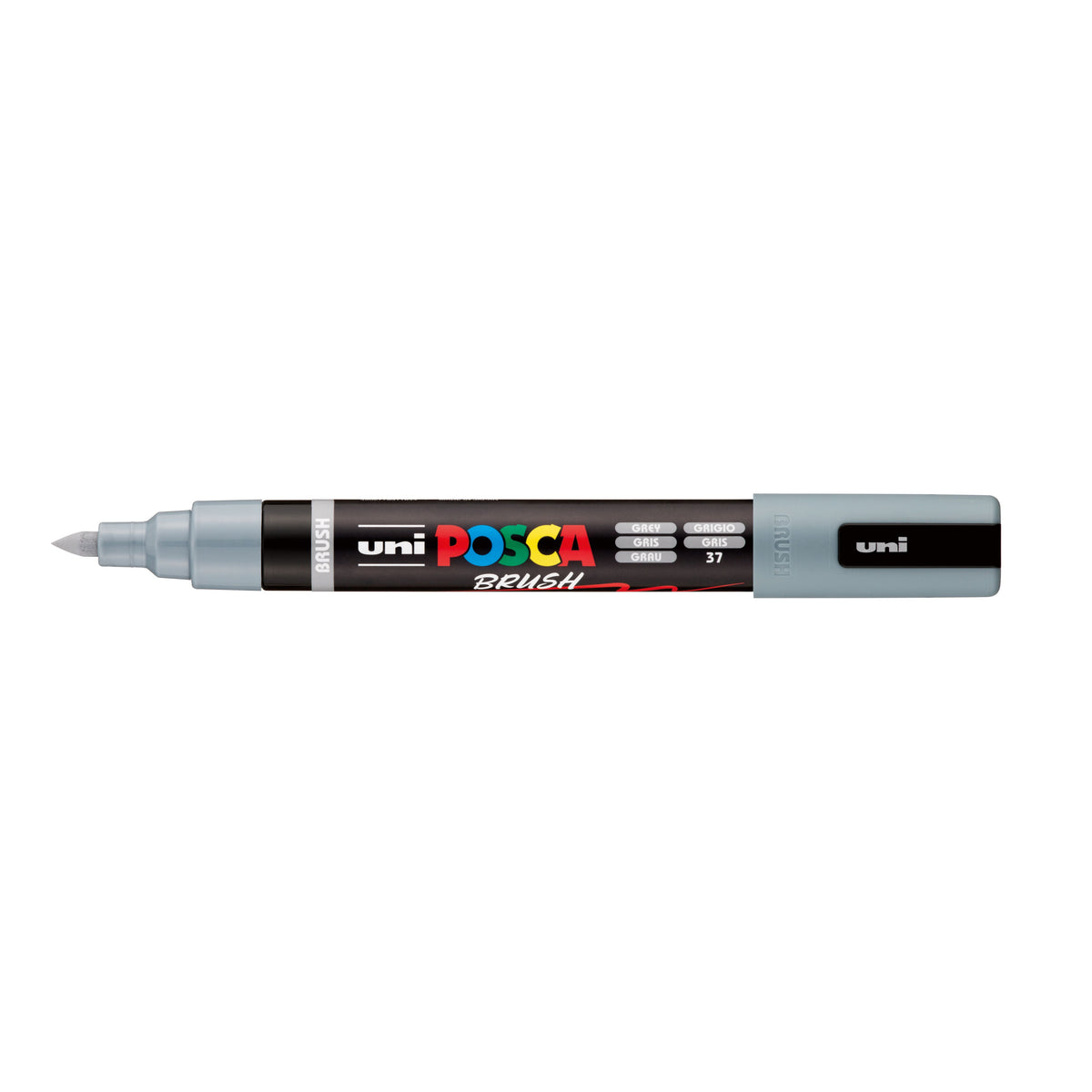 Posca - Paintmarker uni pc-5br brushpunt m grijs | 6 stuks