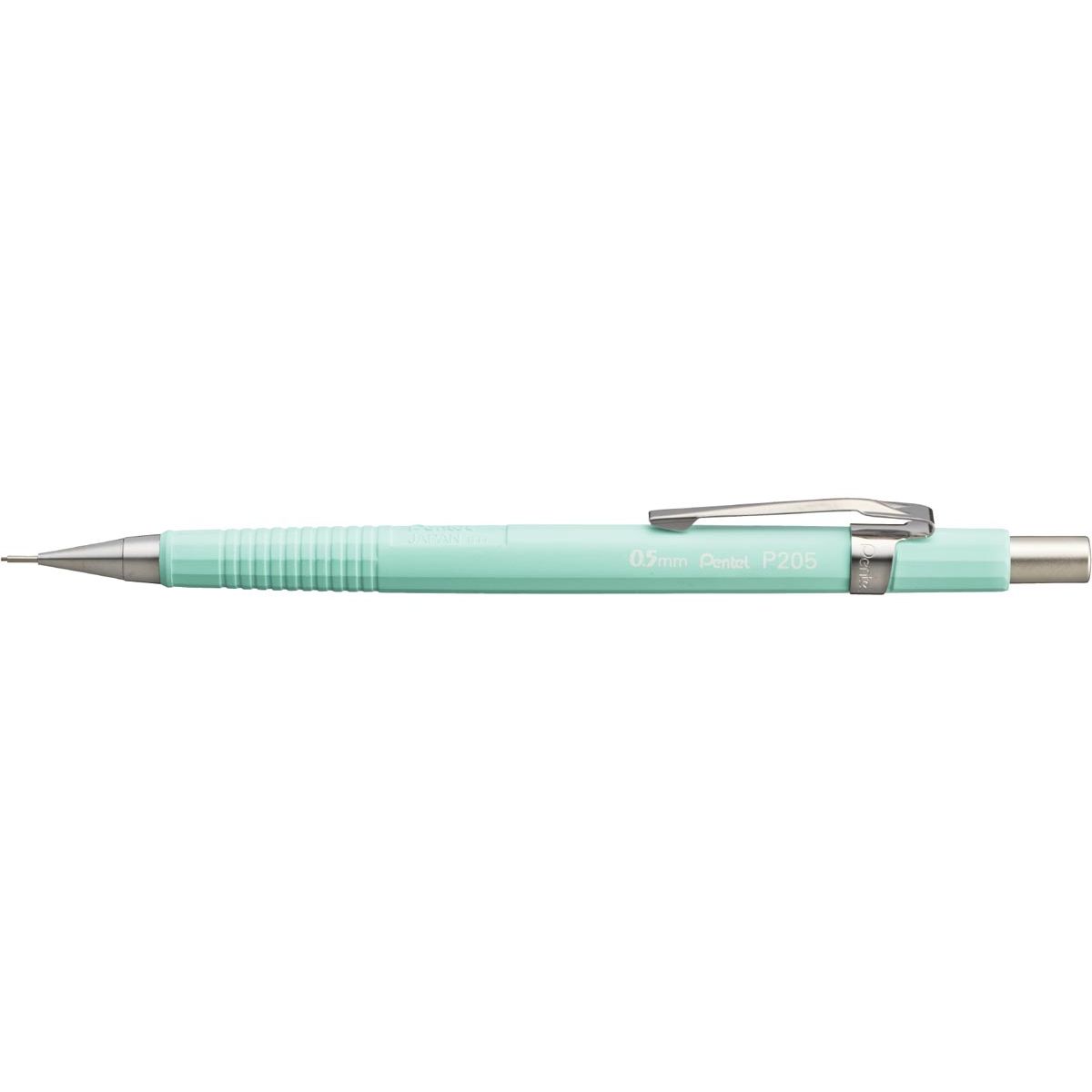Pentel - Druckbleistift für Bleistiftminen: 0,5 mm, pastellgrüner Schaft