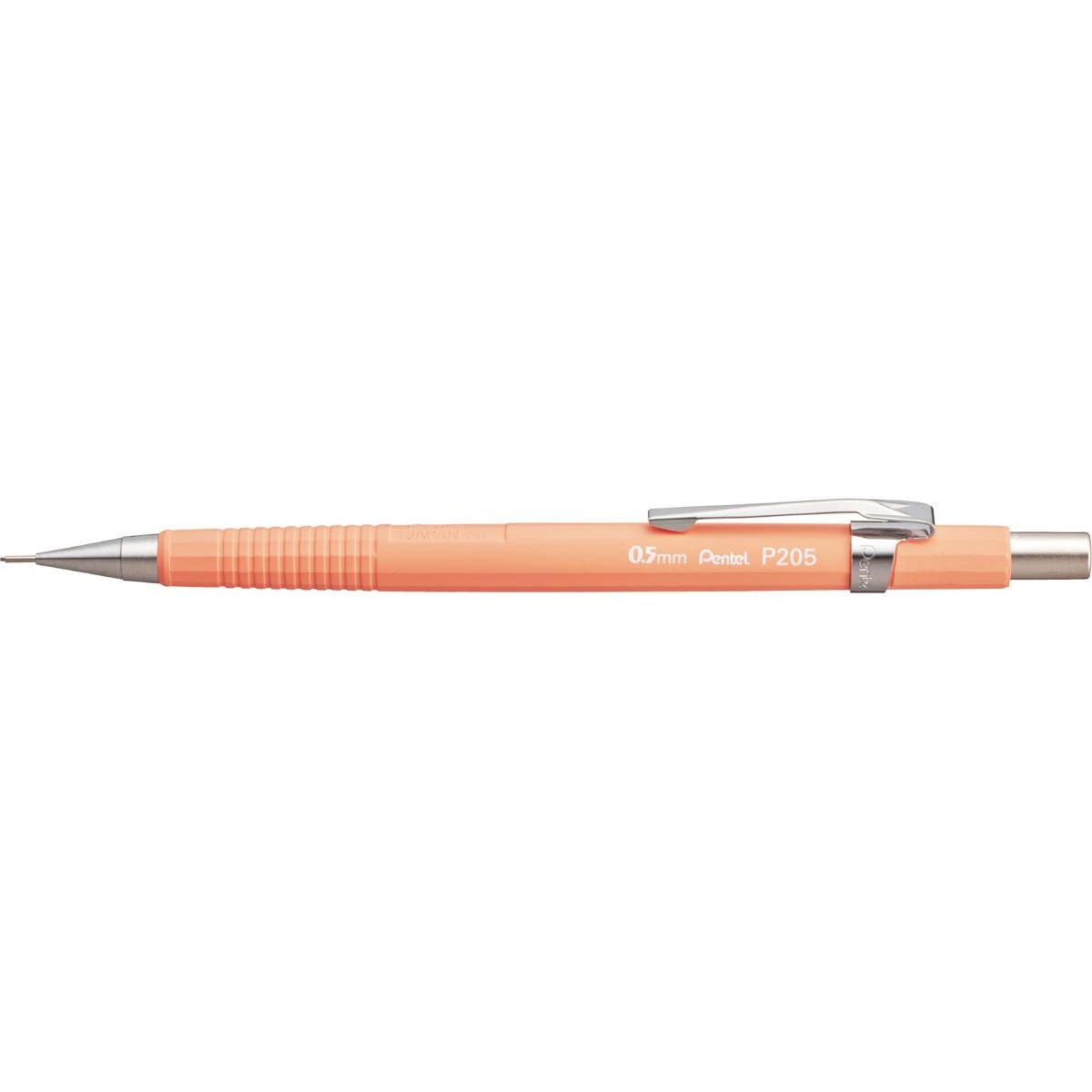 Pentel - Druckbleistift für Bleistiftminen: 0,5 mm, pastellorangefarbener Schaft