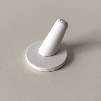 Klika - Ringhalter weiß Höhe 3,5cm x Durchmesser 4cm 14 Stück