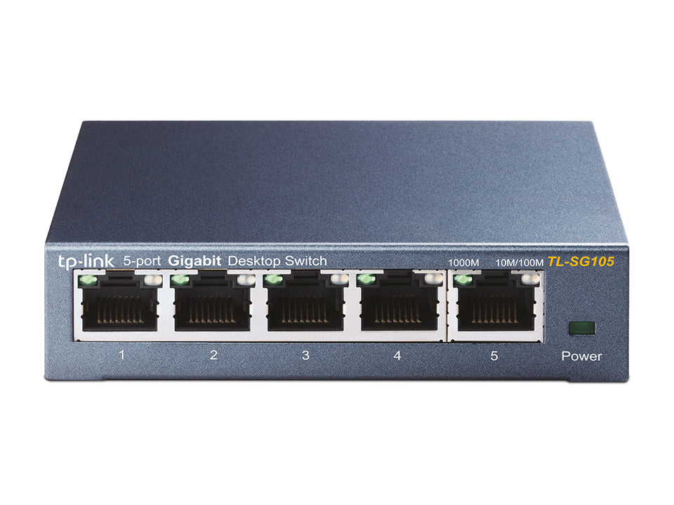 TP-Link - TL-SG105 Unmanaged Gigabit Ethernet (10/100/1000) Zwart