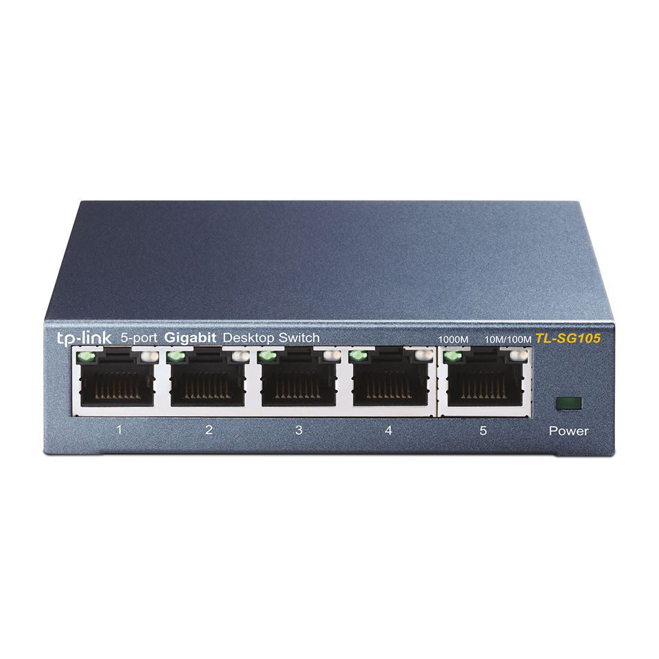 TP-Link - TL-SG105 Unmanaged Gigabit Ethernet (10/100/1000) Zwart