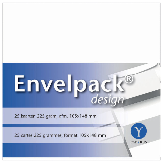 Papyrus - Single Card Envelpack Design A6 105x148mm weiß 894426 25er Set
