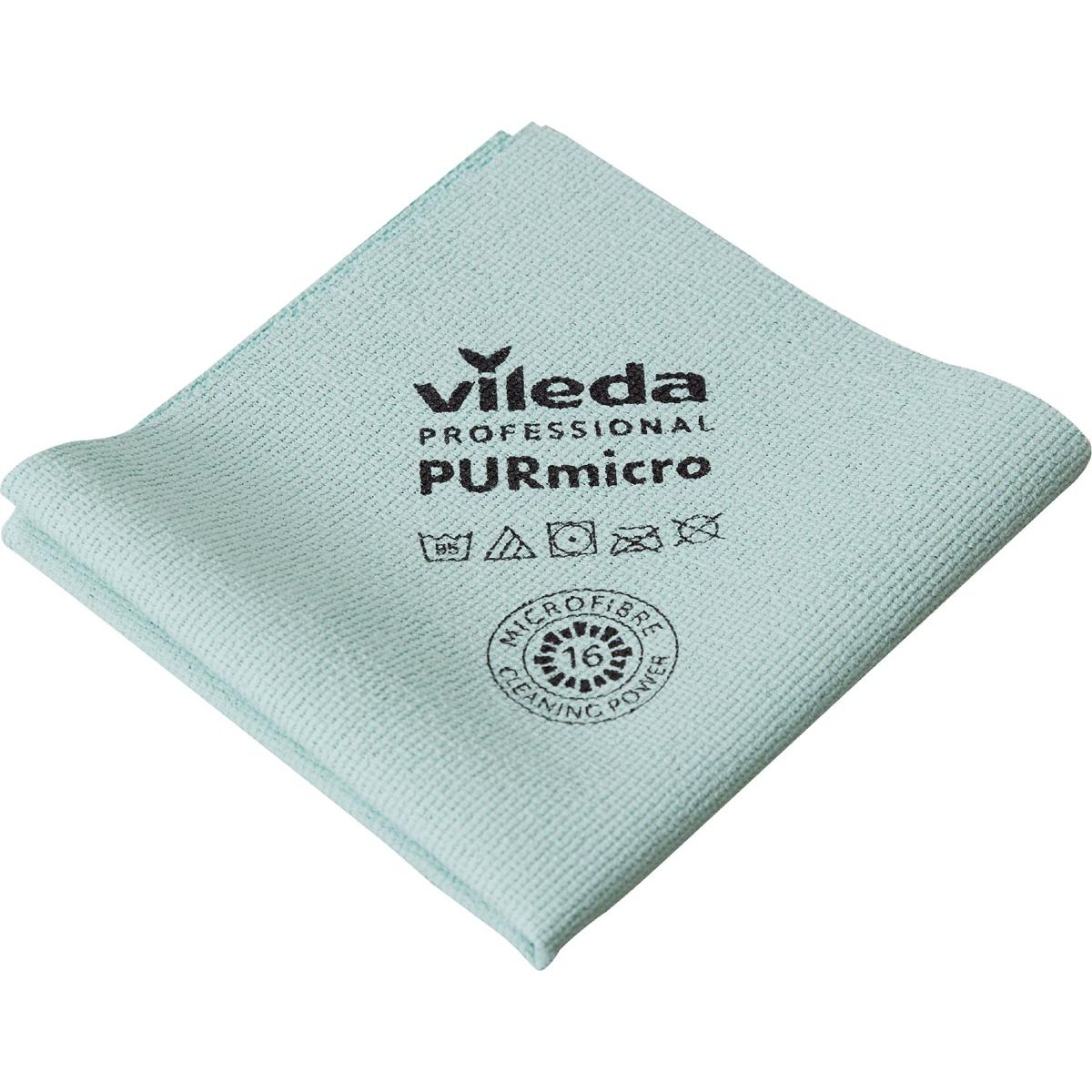 Vileda - Mikrofasertuch Purmicro Active, 5er Pack, grün