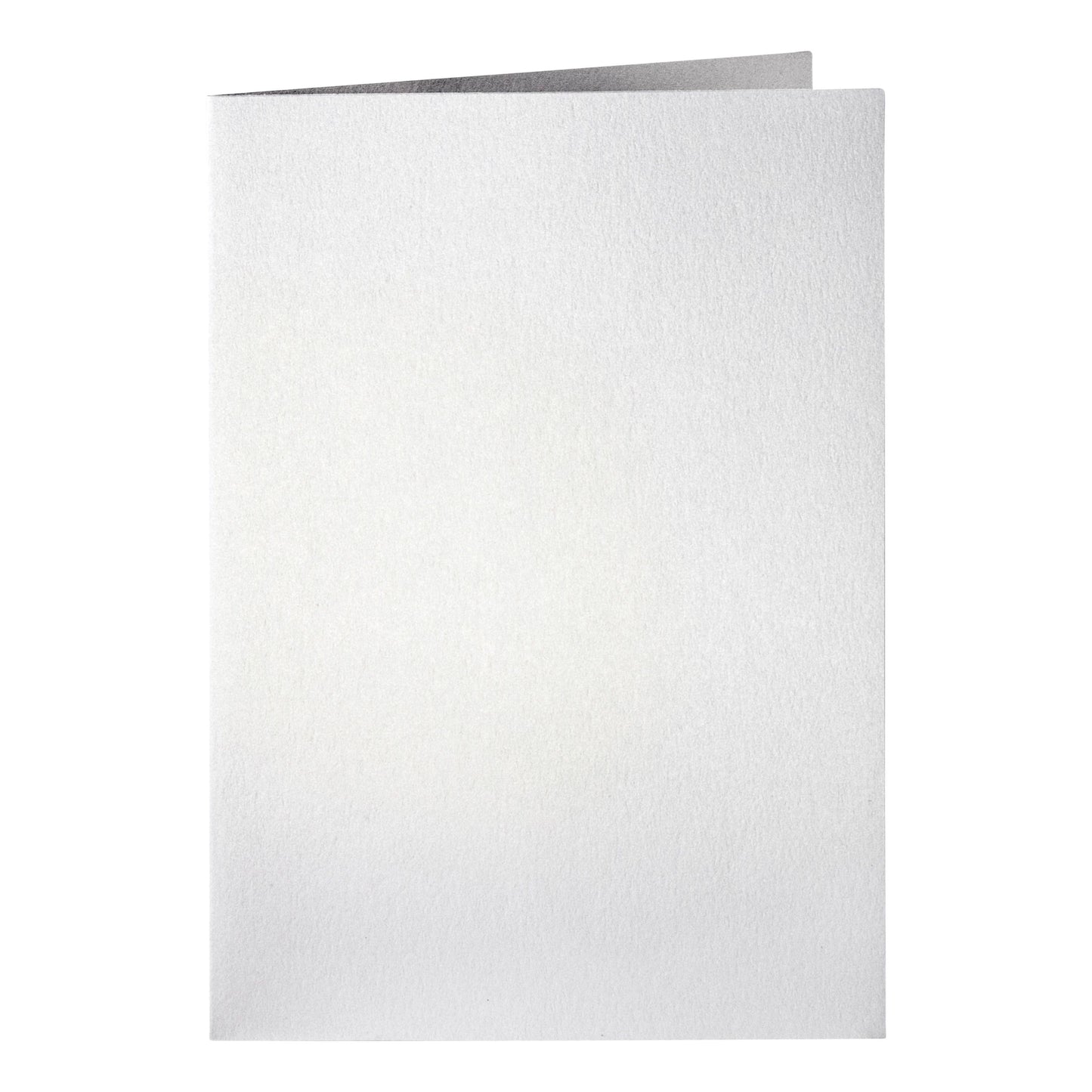 Papicolor - Korrespondenzkarte doppelt 105x148mm metallic perlweiß Packung mit 6 Stück