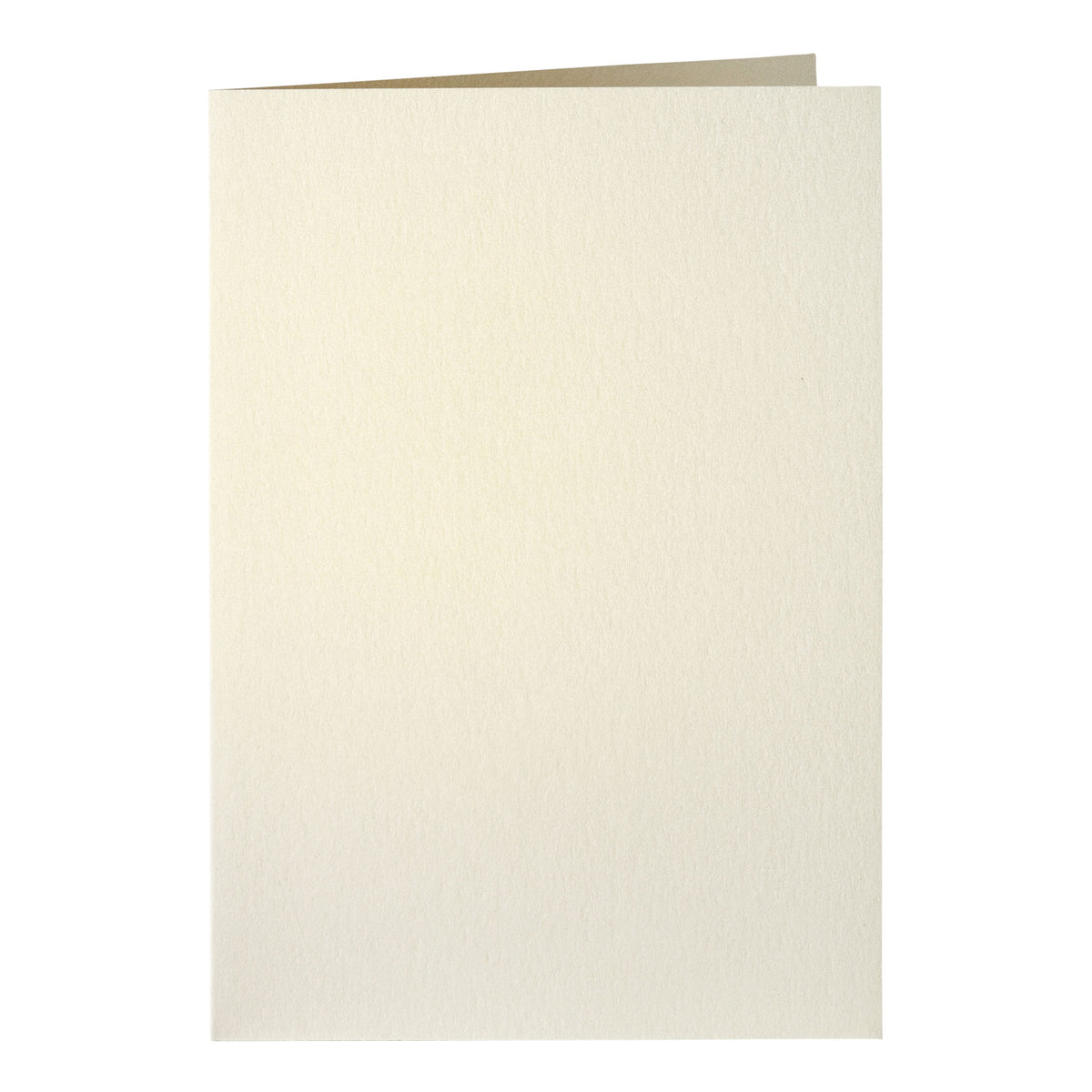 Papicolor – Korrespondenzkarte doppelt, 105 x 148 mm, metallisches Elfenbein, Packung mit 6 Stück