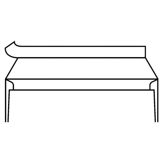 IEZZY - Briefumschlagbank C5/6 114x229mm selbstklebender Streifen weiß 500 Stück
