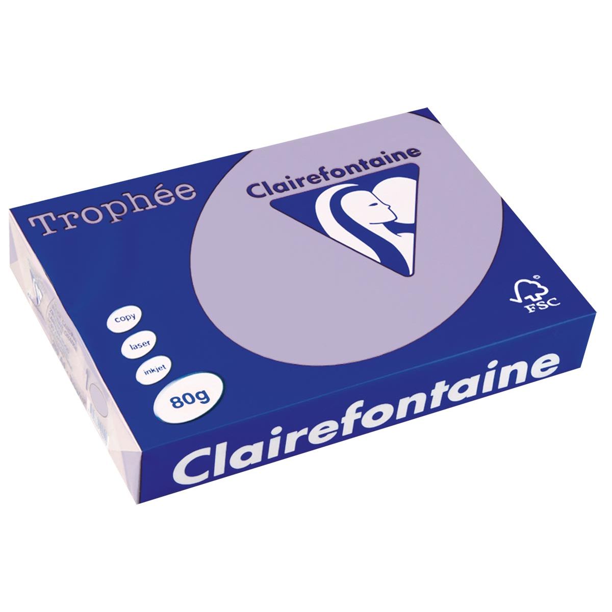 Clairefontaine - Trophée-Farbpapier, A4, 80 g, 500 Blatt, lila