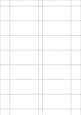 Klika - Kaartjes 74x37mm 14 stuks per vel, 5 vel