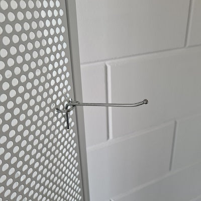 Klika - Bretthaken einzeln 120 mm 3,4 mm breit 25 mm 6 Stück