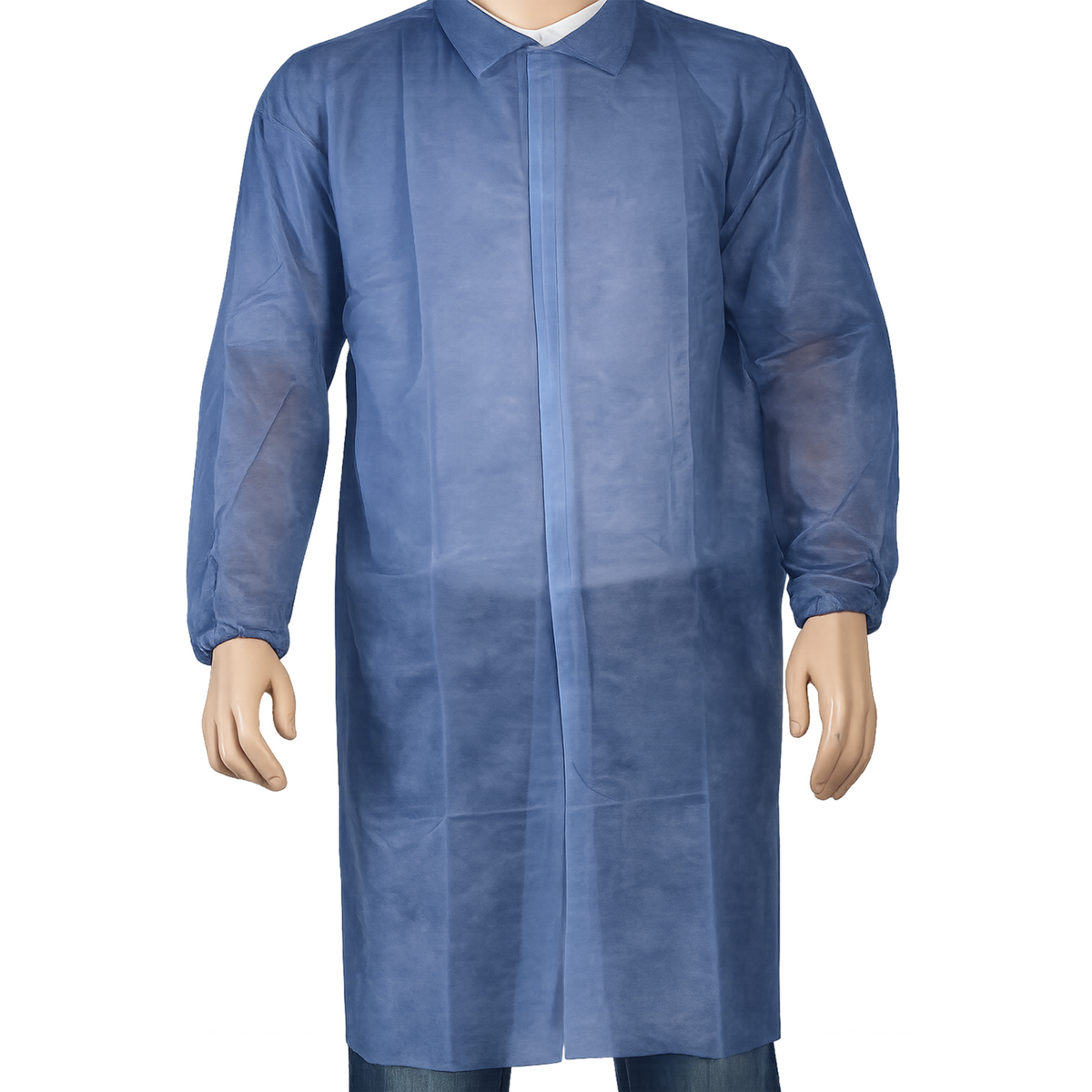ComFort - Bezoekersjas | XXL | met klittenband | PP | blauw | 50 stuks