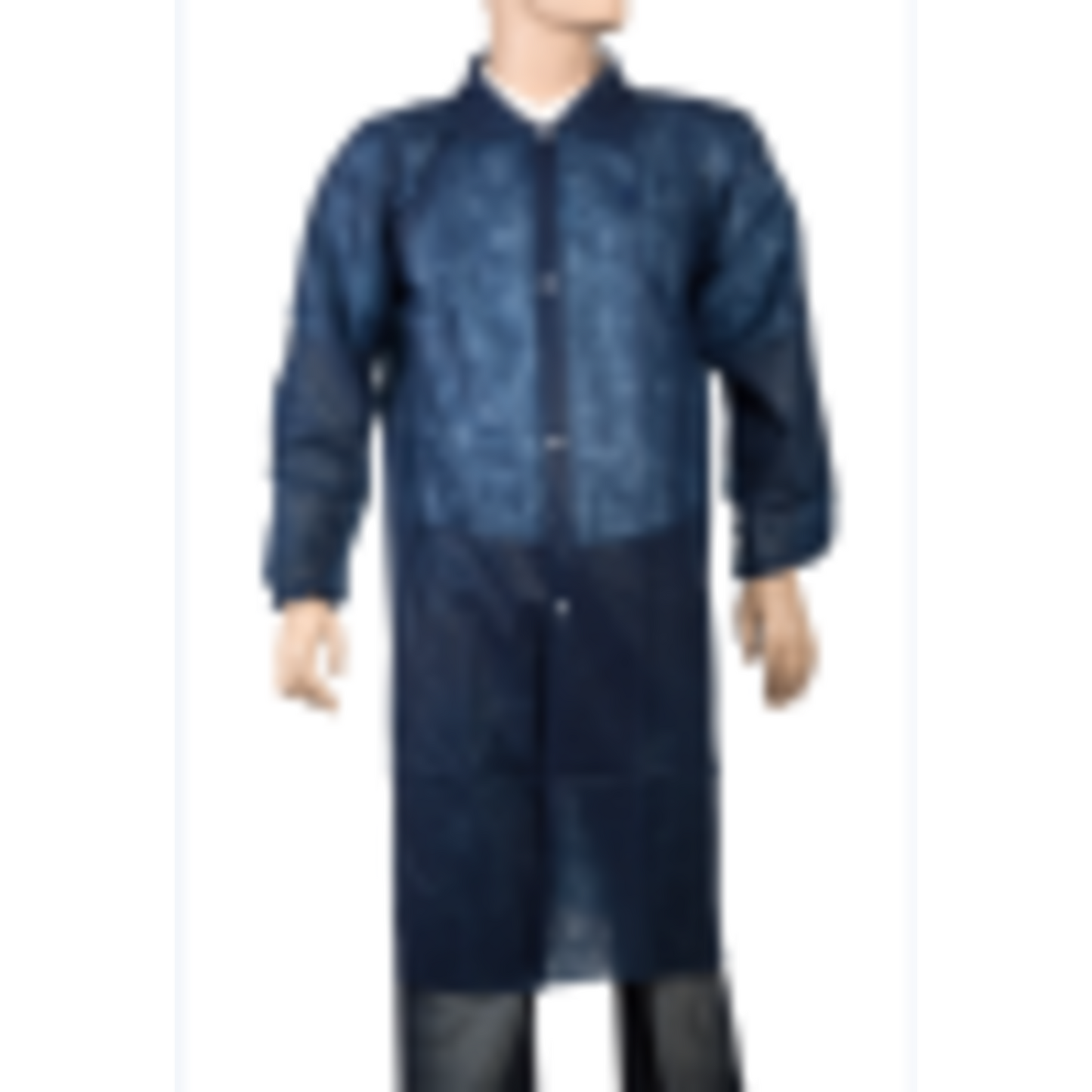 ComFort - Bezoekersjas | XL | drukknoop | PP | blauw | 50 stuks