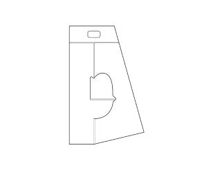 Klika - Rückenlehne aus Pappe, Höhe 290 mm, 250 Stück