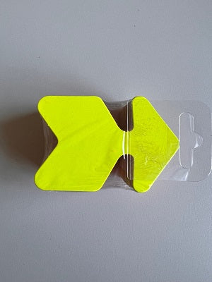 Klika - Fluor pijl 6x9 cm fluor geel 50 stuks