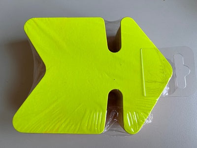 Klika - Fluor pijl 16x24 cm fluor geel 25 stuks