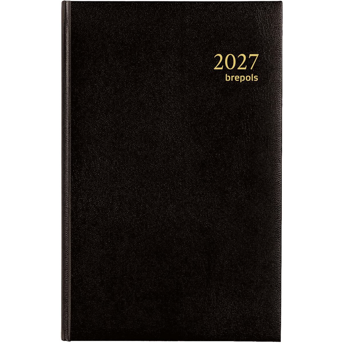 Brepols - Agenda 2026 Saturn Luxury 1 Tag/1 Seite schwarz